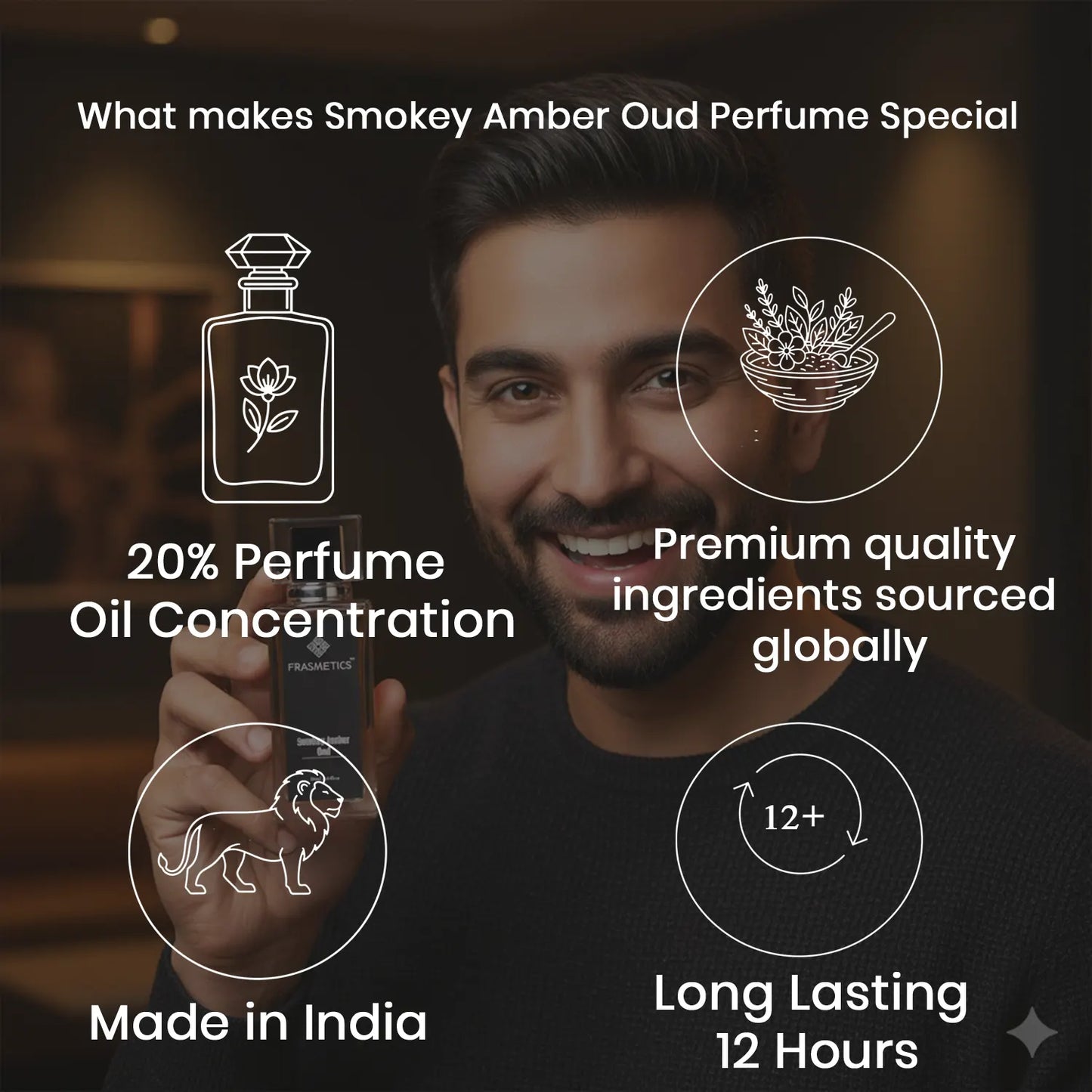 Smokey Amber Oud Perfume for Men